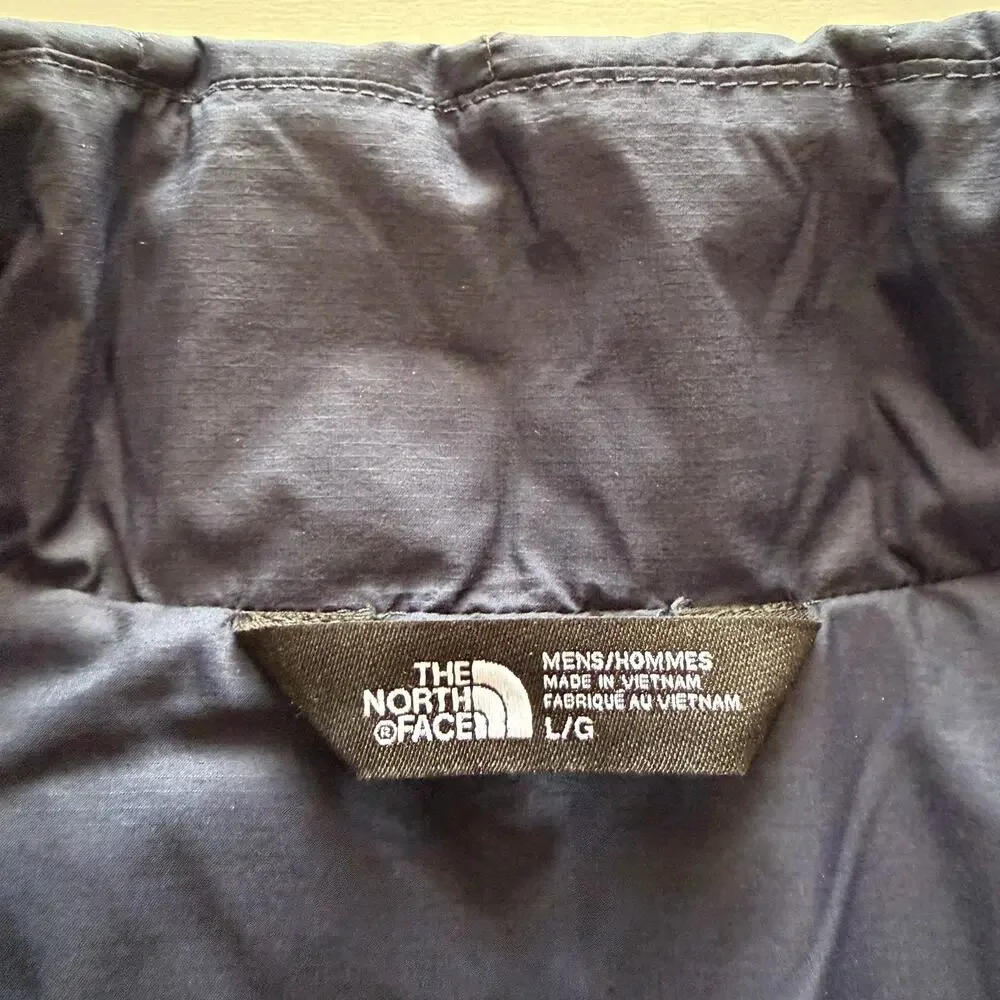 The North Face TThermoBall Vest Mens Large Navy Blue Quilted Insulated Full Zip